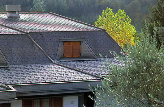 coperture in ardesia tetto a squame